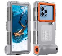 Lanhiem Custodia Impermeabile Subacquea Professionale IP68 15M per iPhone Samsung Huawei Xiaomi,Compatibile con telefoni fino a 6,9 pollici,adatto per immersioni grigio snorkeling surf