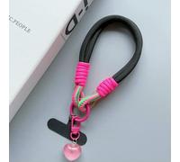 Lanière tressée universelle pour téléphone Portable, Cordon de Suspension en Forme d'étoile de Dessin animé avec Patch, dragonne pour téléphone Portable