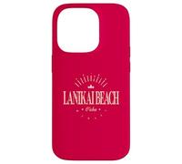 Lanikai Beach Hawaii | Lanikai Beach Oahu HI Modern Custodia per iPhone 14 Pro