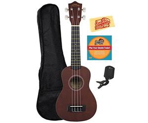 Lanikai LU-11 - Ukulele soprano con custodia, accordatore e panno di pulizia,