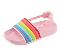 Lanivic Sandali Estive Ragazze Pantofole da Piscina Banda Elastica Antiscivolo Bambini Ciabatte da Spiaggia ada Interno E da Esterno Squame 22 EU