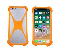 Lankashi Custodia in Cover Case Soft Silicone Caso Phone Case Per SPC WUUM ONE 5" Guscio Protettiva Anti Urto e Graffi Bumper Orange