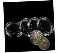 Lankater 10pcs 25 Millimetri Supporto della Moneta Contenitore della Cassa della Moneta Capsule di Plastica Trasparente Rotonda per I Rifornimenti Collezione di Monete