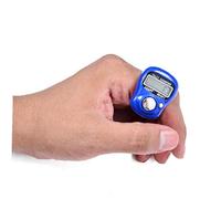 Lankater 1pc Mini Finger Contatori, 5 Dito Digital LED Elettronico Clicker, Palmare Clicca Contagiri, per Cucire Maglieria Tessitura Strumento