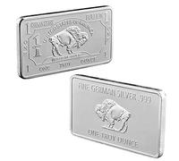 Lankater 1pc Silver Bar Buffalo Euro Silver Bullion Coins Collection Repliche Bar Souvenir Travel Bar Collezione