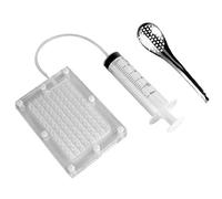 Lankater 1set di Plastica per Fleboclisi Pipettes Caviar Fare Box Sferica Contagocce con Gastronomia Molecolare Cucchiaio Sferificazione Dropper Gastronomia Kit