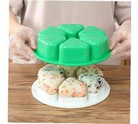 Lankater 6 Fori Sushi Mold Onigiri Palla Di Riso Bento Stampa Stampista Della Cucina Della Casa Accessori 1pc Verdi