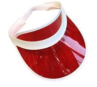 lankater Cappello per Il Sole Unisex Estate di Colore della Caramella Trasparente Vuoto Top plastica in PVC Parasole Cappello della Visiera Caps Sunhat Biciclette