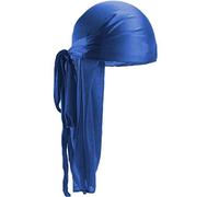 Lankater Long Tail Durag, Seta Durag Headwraps Cinghie Larghe Pirate Hat Cap Turbante Per Le Donne E Gli Uomini Di Hip-hop Decorazioni Quotidiano