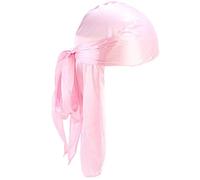 Lankater Long Tail Durag, Seta Durag Headwraps Cinghie Larghe Pirate Hat Cap Turbante Per Le Donne E Gli Uomini Di Hip-hop Decorazioni Quotidiano
