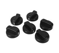 Lanko 6 manopole di controllo in plastica nera per fornello a gas da cucina