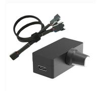 Lanko Controller di velocità PWM Regolatore del ventilatore PWM 4 Regolatore PWM Alimentatore USB Type-C Refrigeratore di raffreddamento ad acqua fai da te Opzione B