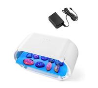 Lanko Lampada in resina UV 2 in 1, a polimerizzazione rapida, con 48 perline LED, regolazione 'ora regolabile, spina europea facile da usare