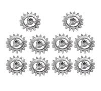 Lanko Parti di Ricambio per Ingranaggi per Barbecue da 10 Pezzi Accessori Resistenti al Mini Ruota Hardware Girevole Automatica in Alluminio