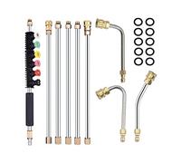 Lanko Set di barre di ritardazione ad alta pressione - Upgrade Rondella ad alta pressione con punte di ugello spruzzatore, curva, attacco rapido 1/4, per di tenuta 4000 PSI