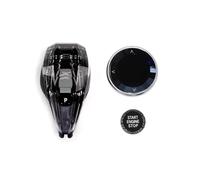 Lanliuhui Store Pomello del cambio in cristallo compatibile con BMW G30 G32 G12 G01 G02 G08 Accessori for auto Tre pezzi(X3X4 2018-21LHD)