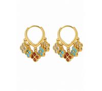 LanLivia Orecchini acqua / oro / rosso / trasparente Donna - Abbigliamento - Occasioni - Matrimonio - Per la madre della sposa - Scarpe e accessori - Gioielli LanLivia One Size