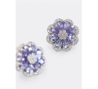 LanLivia Orecchini 'Tanzanite Stone Flower Ear Studs' lilla chiaro / argento Donna - Abbigliamento - Occasioni - Matrimonio - Per la madre della sposa - Scarpe e accessori - Gioielli LanLivia One Size