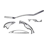 Lanlousy 5 pz/set in acciaio tessuto massaggio muscolare IASTM tutto il corpo rilassamento tessuto circolazione sanguigna massaggiatore strumento