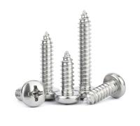 LanMaiXun 5pezzi M8×45mm Viti autofilettanti della testa della padella trasversale dell'acciaio inossidabile 304, viti di legno