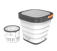 LANMFU Lavatrice Pieghevole Portatile da 9 Litri, Lavatrice Elettrica Compatta per Piccole Lavanderie, Lavabiancheria Portatile con Piccolo Timer Lavatrice Elettrica Automatica per Appartamenti di