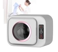 LANMFU Mini asciugatrice elettrica portatile, asciugatrice piccola e compatta per la casa, a basso rumore, asciugatrice da tavolo indipendente, per viaggi, appartamenti, dormitori studenteschi, hotel,