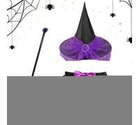 Lanmijia Costume Da Di Halloween | Kit di per il Costume da con la Scopa e la Gonna per Cosplay - Regolabile Per Feste Halloween Fotografie Tematiche Carnevale