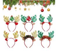 Lanmijia Fascia Per Capelli A Tema Cervo - Copricapo Di Feltro Con Corna Per Donne,Per Capelli Per Il Natale,Per Donne E Ragazze Per Feste Natale Vacanze Bellezza Matrimoni E Cosplay