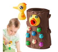 Lanmijia Giocattolo Verme Picchio, Giocattolo Magnetico per per Bambini Piccoli, Migliora Le Abilità Motoriefinis e Il Riconoscimento dei Colori per Compleanno, Natale, Pasqua