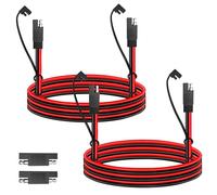 LANMINGLEL 18AWG SAE Cavo di Estensione SAE a SAE Connettore Rapido Disconnetti Plug Wire con SAE Polarity Reverse Adapter Pannello Solare Spina SAE per Automotive,Moto Automobili Trattore (2-Pack)