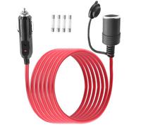 LANMINGLEL Cavo di estensione dell'accendisigari 12V/24V maschio spina a femmina Presa 18AWG cavo di estensione resistente per pompa pneumatici, compressore d'aria frigorifero macchina da caffè (6FT)