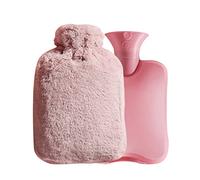 LANMOU Borsa dell'Acqua Calda Borsa per l'acqua Calda con Peluche Morbida Copertura Premium Bottiglia di Acqua Calda Hot Water Bottle, Morbido e Confortevole (2000ml,pink)
