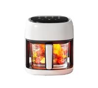 LANMOU Friggitrice Ad Aria 4.5 Litri, Friggitrice Senza Olio Air Fryer Silenzioso Risparmio Energetico Friggitrice Ad Aria Compatta Con Display Digitale Touch Vista a 360° Completamente Trasparente