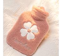 LANMOU Hot Water Bottle with Soft Cover, Hot Water Bag with Soft Faux Fur Warm for Period Pain, Neck and Shoulders, Back Great Gift for Women, Seniors & Children (1000ml,pink)
