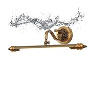 LANMOU Luce Specchio Bagno Vintage, Applique Bagno Specchio Lampada da parete a LED, Luci Specchio Bagno Shabby per lampada da specchio da Neutral White 4000K a Specchio,10w/61.5cm