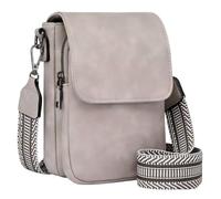 LANMOU Mini Borsa A Tracolla Portacellulare Donna in PU Con Cinghie Regolabili Crossbody Phone Portafoglio Borsetta Arm Bag (Grigio)