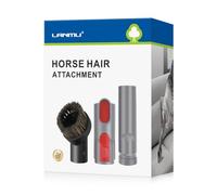 LANMU Spazzola antipolvere con adattatore di attacco compatibile con aspirapolvere Dyson V15 V11 V10 V8 V7 V6, adattatore per spazzola per capelli di cavallo da 3,2 cm