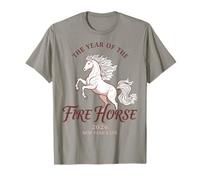 L'Anno del Cavallo di Fuoco 2026 Capodanno Maglietta