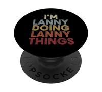 Lanny Name Lanny Personalized Name First Given PopSockets PopGrip Adesivo