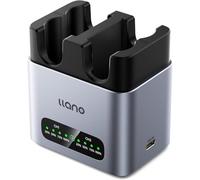 lano Caricabatterie Rapido da 20W NP-W235 per Fotocamere, Compatibile con Fujifilm GFX100RF, X-T5, X-T4, X-T50, VG-XT4, X-S20, GFX100S, GFX50S II, X-H2S - Alluminio CNC, Ricarica completa in 2,8 ore