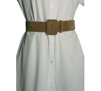 LANOBA Cintura da donna in velluto a vita alta, stile vintage, 5 cm di larghezza, 106,7 cm di lunghezza, Cammello, taglia unica