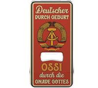 LANOLU Apribottiglie divertente per gli uomini - OSSI by die GNADE GOTTES- Regali DDR per uomini, apriscatole divertenti, prodotti DDR per la casa adatto per confezione regalo DDR