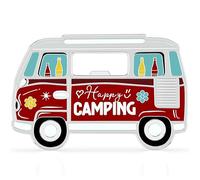 LANOLU Apribottiglie magnetico Camping Bus "Happy Camping", regalo per camper, campeggio, roulotte, regali magnetici in metallo