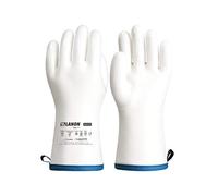 LANON Guanti in Silicone Liquido Resistenti al Calore, Guanti da Forno con Dita, Grado Alimentare, Impermeabile, Bianco, XXL/11