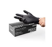 LANON Guanti Monouso In Nitrile Nero, Spessore 6 Mil, Per Cucina, Taglia M | Guanti Resistenti Monouso Alimentari, Senza Polvere Lattice Silicone, Dita Testurizzate, Uso Cucina e Preparazione Alimenti