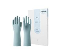 LANON wahoo 3 Paia Guanti Pulizia Casa, Guanti da Cucina Sfoderati per Lavare i Piatti, Riutilizzabili, Antiscivolo, Spray da Surf, L