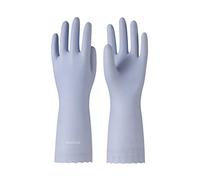 LANON Wahoo - Guanti per la pulizia della casa, in PVC, riutilizzabili, sfoderati, antiscivolo, misura L