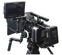 Lanparte BMCC-03 - Gabbia con manico superiore + batteria V-Mount VB-150 + supporto spalla a sgancio rapido piastra di base A/B Follow Focus (BMCC-03)