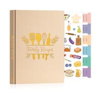 Lanpn A5 Libro di Ricette da Scrivere, Quaderno per Ricette Il Mio Ricettario in Pelle, Recipe Cook Journal Book to Write in Your own Recipes, Libri di Cucina Cooker Girl Libro, Avena, Inglese