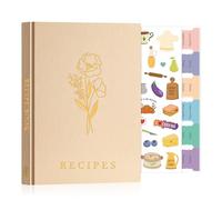 Lanpn A5 Libro di Ricette Il Mio Ricettario in Pelle, Quaderno per Ricette da Scrivere, Recipe Cook Journal Book to Write in Your own Recipes, Libri di Cucina Cooker Girl Libro, Avena, Inglese